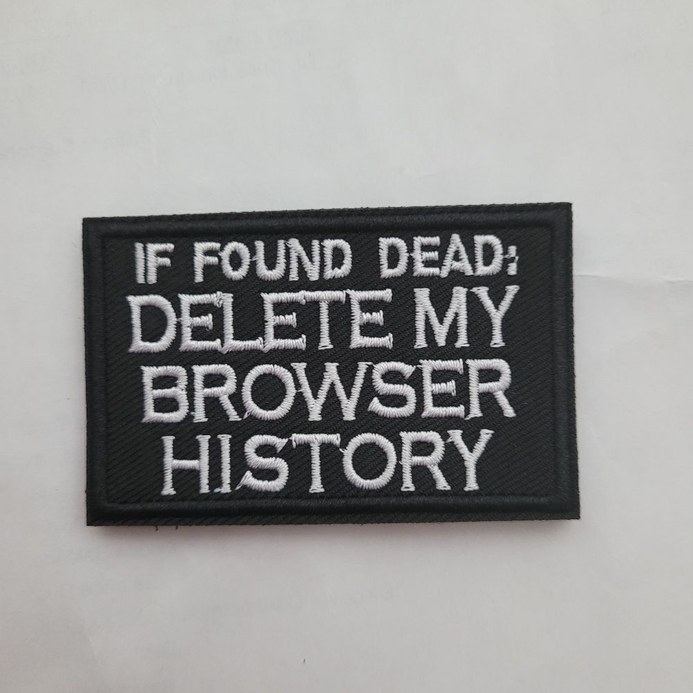Tactical Embroidered Patch Delete History